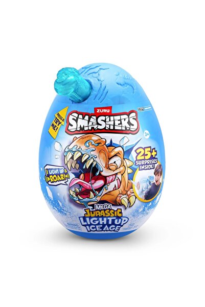ZURU SMASHERS بيضة زورو سماشر دينو آيس إيج المضيئة الضخمة (S1) (ZUR-74138)