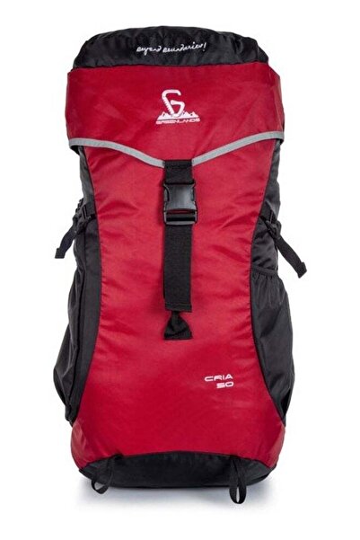 Generic GNL Cria 50L Backpack - Water-Resistant Travel & Climbing Backpack (Red)