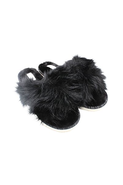 Antonio women's fluffy slippers, black, premium comfort, polyester + EVA sole...