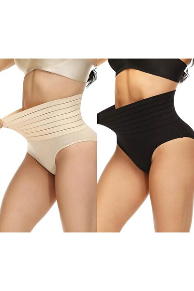 serenna wear 2-Pack Shaping / Sculpting Stitch-Free Panties Corset High Waist