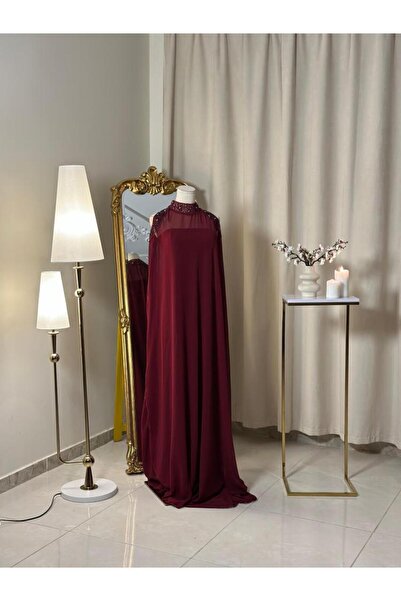 vanus fashion جلابية بورغندية 5515