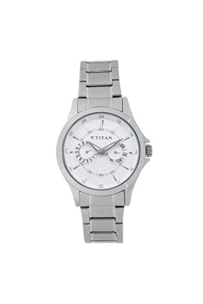 Titan Octane Analog Men's Watch 9323SM01 – Silver Dial, Stainless Steel Strap