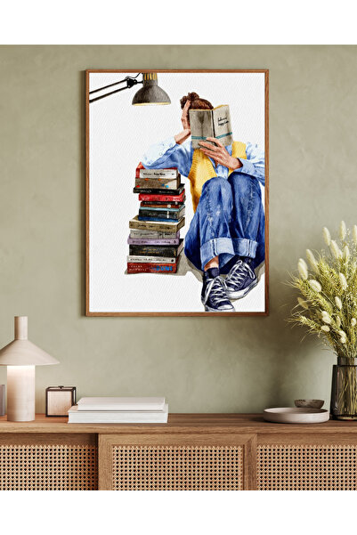 woodhomeworks Tek Parça Salon Ofis Dekor Tablo