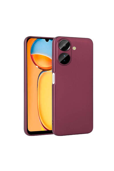 zore Poco C65 Case Msra Premier Silicone Cover-Plum
