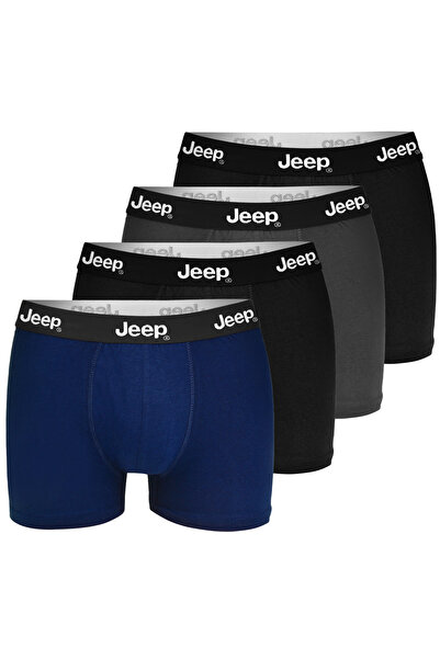 Jeep Men’s cotton boxers, Jeep, dark colors, classic fit, 4-piece set
