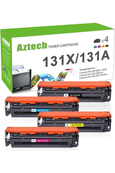 HP 131A TONER CF210A CF211A CF212A CF213A (Black/Cyan/Yellow/Magenta, 4-Pack)