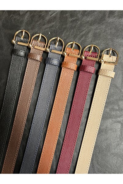 LİA KEMER حزام نسائي ذهبي اللون مكون من 6 قطع بنمط Last D، حزام للسترة، حزام للملابس، حزام للبنطلون