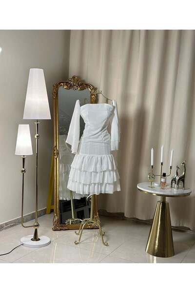 vanus fashion فستان قصير ( 2 لونين ) 4331