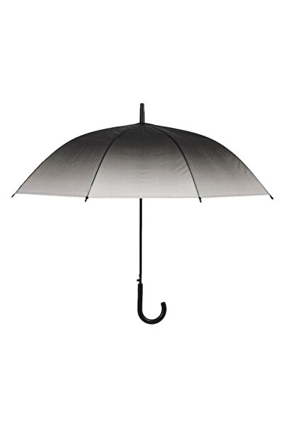 OEM Umbrelă automată din trestie, semitransparentă, gri degradat, 82 cm