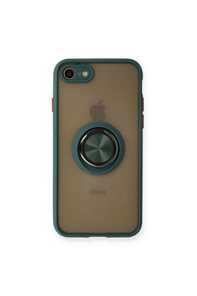 NewFace غطاء سيليكون مونتريال للآيفون 7 مع حلقة - أخضر