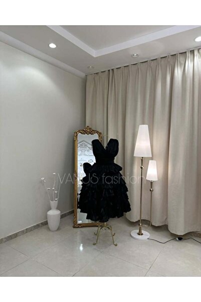 vanus fashion فستان سهرة ميدي ( 4 الوان ) 3930