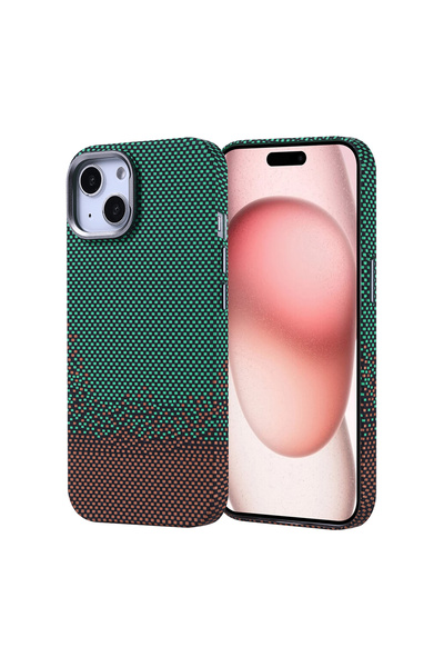 zore iPhone 15 Kılıf Magsafe Şarj Özellikli Karbon Fiber Görünümlü MSRA Nekst...