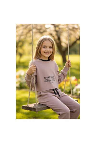 Sarabanda girls tracksuit - printed hoodie, elastic waist pants, pink, 170-17...