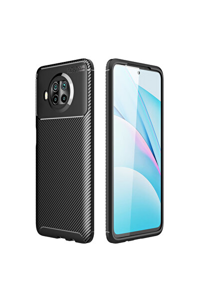 NewFace غطاء حماية من الكربون لهاتف Xiaomi Mi 10T Lite - أسود