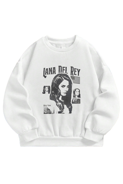 SVART WEAR Lana Del Rey cu imprimeu supradimensionat Hanorac unisex tricou
