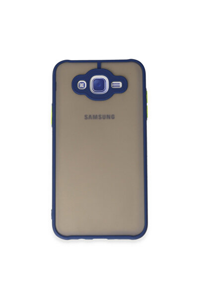 NewFace جراب سامسونج جالاكسي J7 غطاء سيليكون مونتريال - أزرق داكن