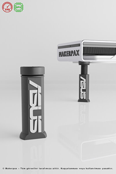 Makerpax Ayarlanabilir Ekran Kartı Tutucu, Siyah Oval Seri, Ekran Kartı Deste...