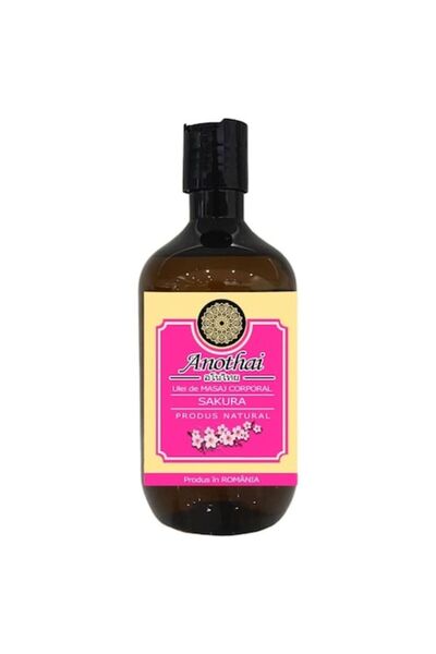 Anothai Ulei de masaj premium Sakura - hidratant și relaxant, cu vitamina E, 500 ml