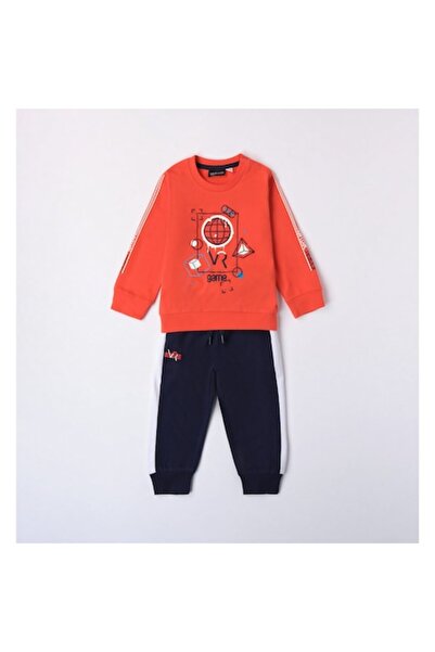 Sarabanda - Tracksuit (sweatshirt and pants), 0.7003, Orange, 128-140 cm