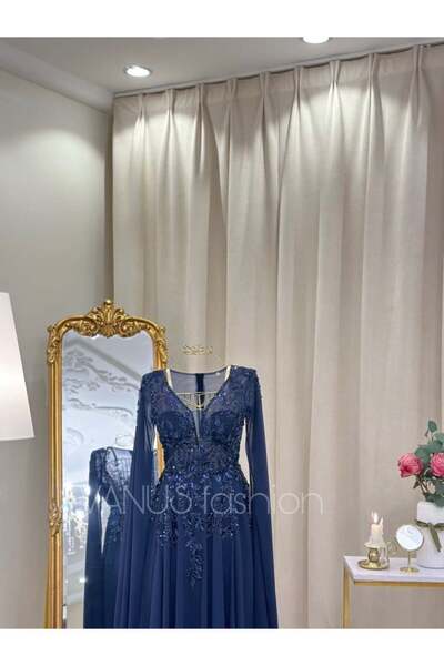 vanus fashion فستان سهرة طويل 4177