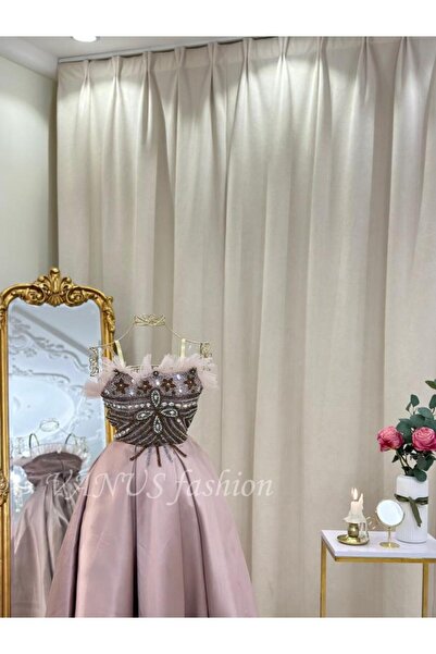 vanus fashion فستان طويل 4438