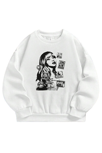 SVART WEAR سويت شيرت سابرينا كاربنتر مطبوع قصة فضفاضة للجنسين