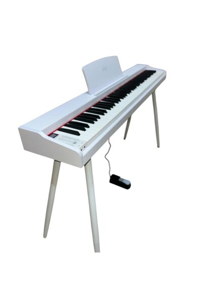 Sazhane Adp88 Fit Beyaz 88 Tuş Dijital Ayaklı Piyano