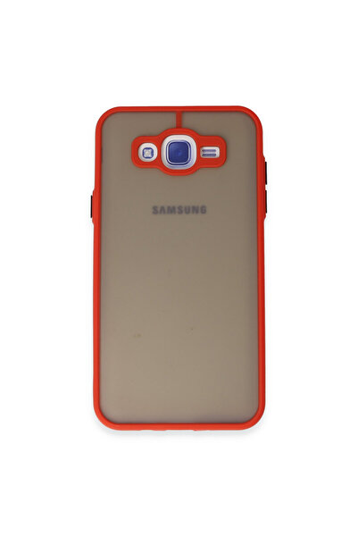 NewFace جراب سامسونج جالاكسي J7 غطاء سيليكون مونتريال - أحمر