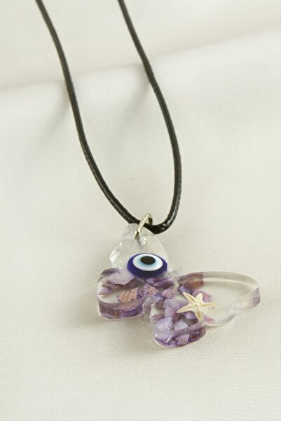 ZERO LAND 1590625739 Butterfly (192506) Epoxy Pendant-Pink