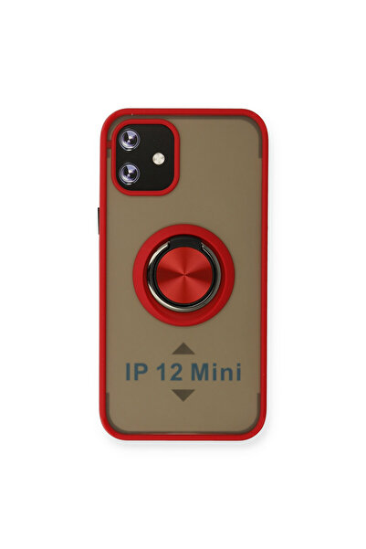 NewFace Iphone 12 case montreal ring silicone cover - red