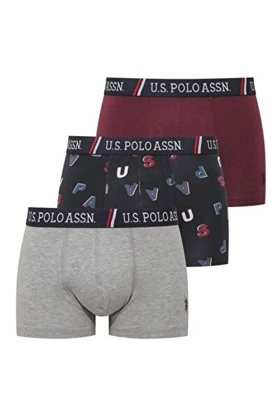 U.S. Polo Assn. 3 bucăți din bumbac material elastic pentru bărbați boxeri , ...
