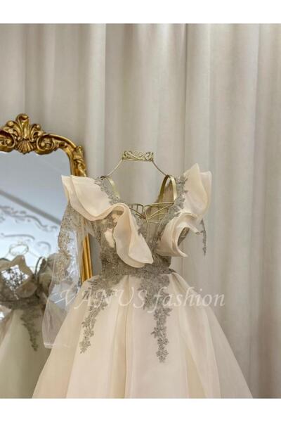 vanus fashion فستان طويل 4458