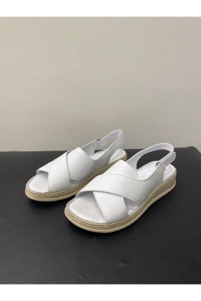 Özay Kadın Hakiki Deri Yumuşak Taban Sandalet