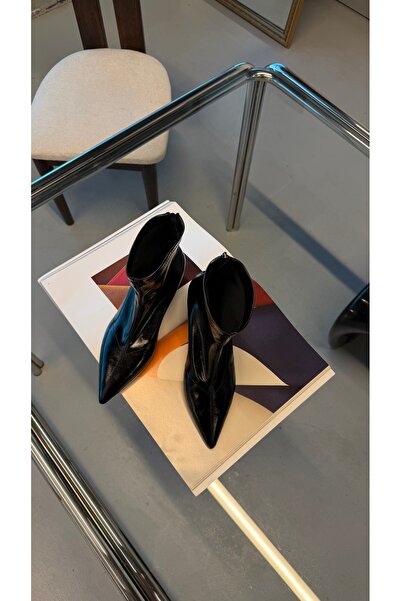 Eataly Shoes Curve Siyah Streç Kadın Bot