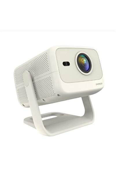 Everest PJ05 Adonis Krem- Beyaz Odaklama 1920-1080p 12.000 Android 9.0 4K Full HD Projeksiyon Cihaz