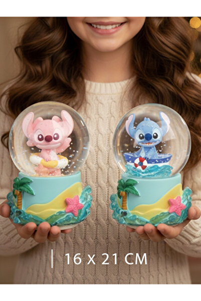moryconcept Işıklı Müzikli Püskürtmeli Büyük Boy Kar Küresi – 16 x 12 cm – Se...