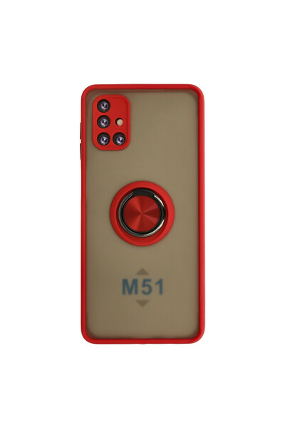 NewFace غطاء سيليكون مونتريال لجهاز سامسونج جالاكسي M51 - أحمر