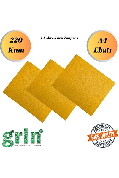 Mobilyap Grin - 220 Kum Kağıt Zımpara Su Zımparası Sarı Leke Banyo Mutfak 1.K...