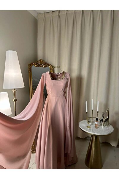 vanus fashion فستان طويل ساتر 4361