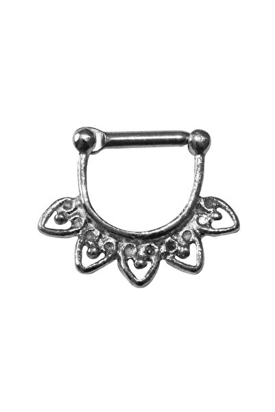 Cadının Dükkanı 316L Çelik Kalp Detaylı Septum Piercing | Zarif ve Dayanıklı ...