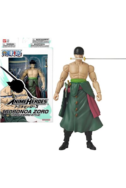 BANDAI مجسم شخصية رورونوا زورو من سلسلة أنمي هيروز ون بيس (17 سم، أسلوب السيو...