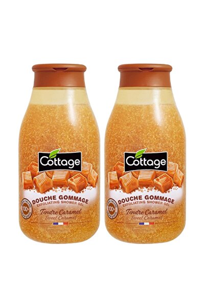 Cottage Set 2 x Gel de Dus Exfoliant cu Caramel, 270 ml