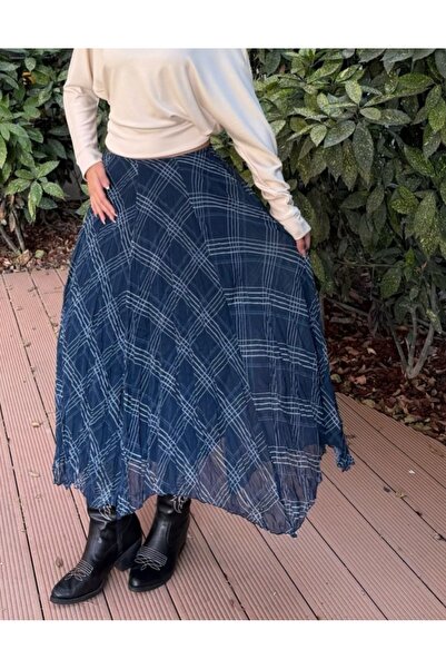 DİMA Lined Chiffon Flight Skirt