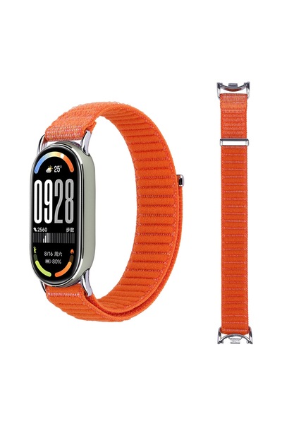 Nextron Xiaomi Mi Band 8 Mi Band 9 Mi Band 10 Uyumlu Hasır Örgü Dokuma Cırtlı...