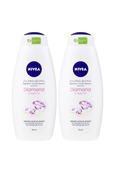 NIVEA Set of 2 x Care Diamond Shower Gel, 750 ml