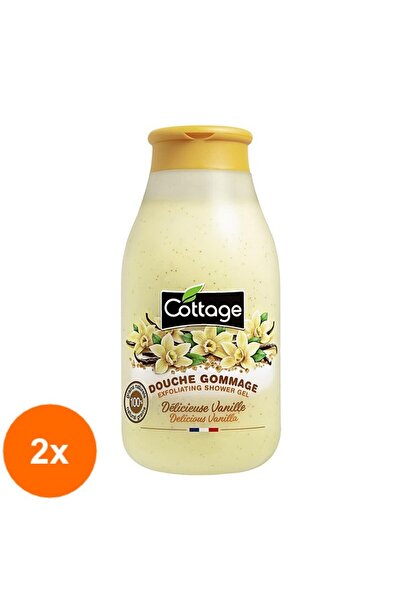 Cottage Set of 2 x Vanilla Exfoliating Shower Gel, 270 ml
