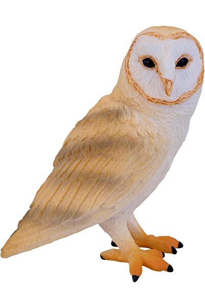 MOJO تمثال بومة حظيرة واقعي من إنتاج شركة إنترناشونال وايلدلايف، نسخة طبق الأ...