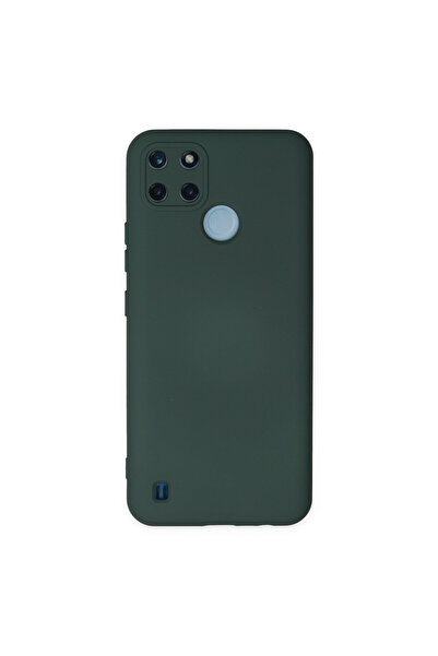NewFace Realme C25Y Case Nano Inside Velvet Silicone - Dark Green