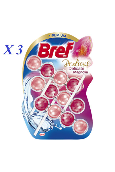 Bref Deluxe Odorizant Toaleta Magnolia 150 g - 3 Buc