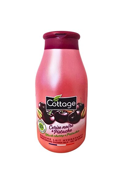 Cottage Set of 3 x Black Cherry and Pistachio Shower Milk, 250 ml